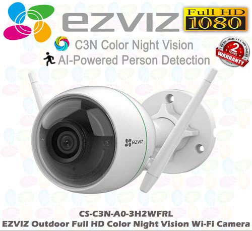 EZVIZ Human Detect C3N 1080P Outdoor Smart WiFi Night Vision Color