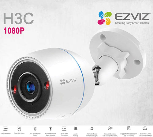 Ezviz H3C 1080P Color Wi-Fi Smart Home Security CameraS Surabaya