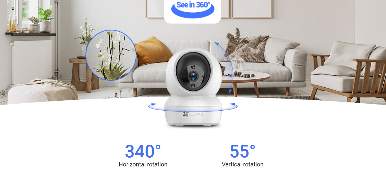 Ezviz C6N dapat melihat 360 derajat dengan kejernihan 4MP